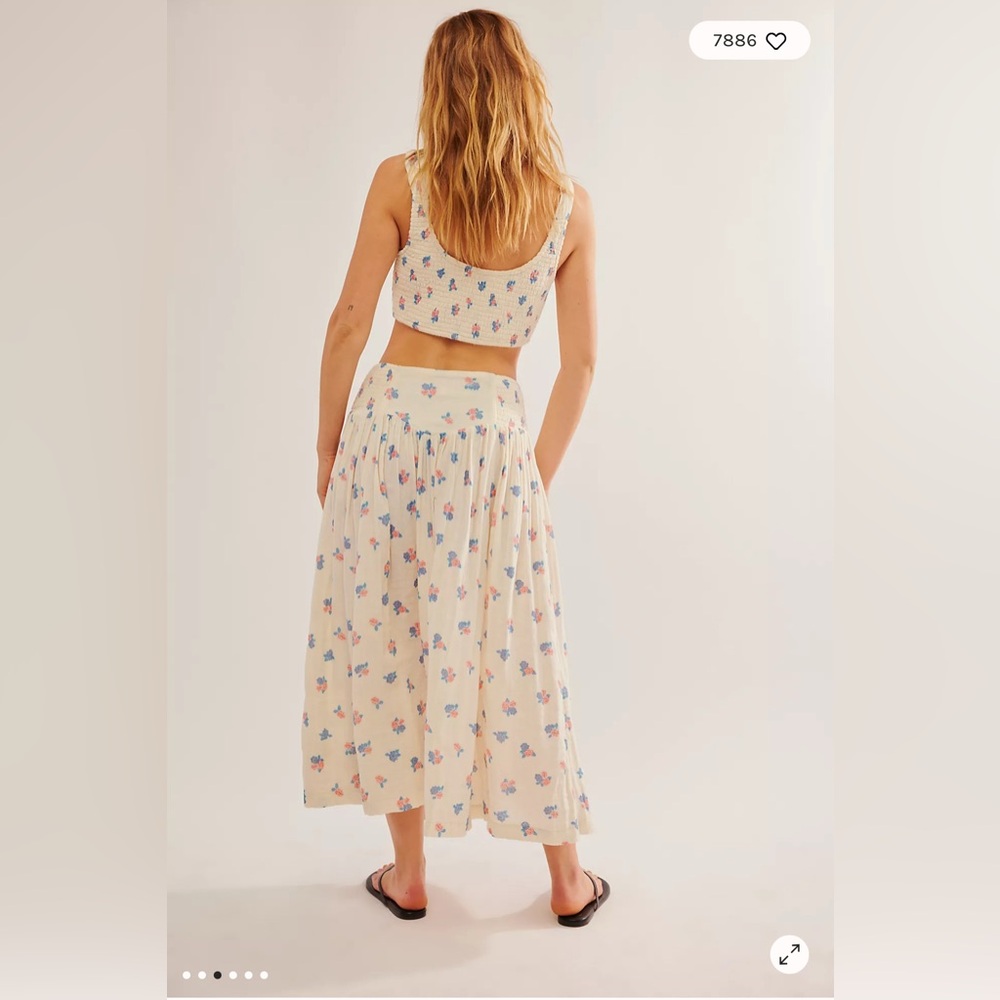 Free People Iris Corset Set in Multi Combo SMALL - Picture 4 of 7